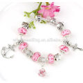 Fashion girls bracelet DIY beads charm silver bracelet